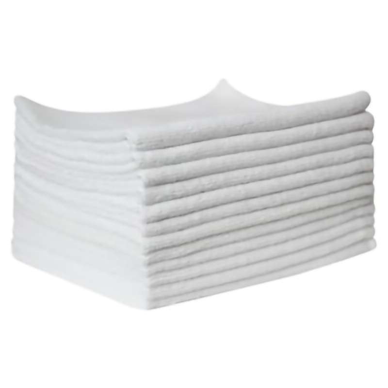 MicroFiber Terry Towel 16"x16" White 12/Pack